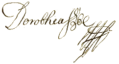 Princess Dorothea of Schleswig-Holstein-Sonderburg-Glücksburg's signature