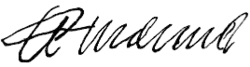 Emmanuel Philibert's signature