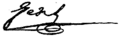 Joseph Fesch's signature