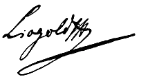 Leopold II's signature