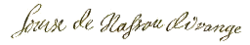 Louise Henriette of Nassau's signature