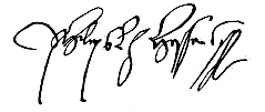 Philip I's signature