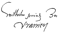 William the Silent's signature