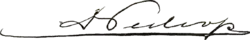 Pedro V's signature