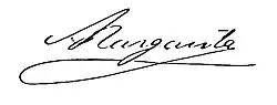 Infanta Margherita's signature