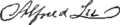 Alfred Lee's signature