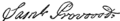 Samuel Provoost's signature