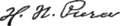 Henry Niles Pierce's signature