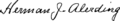 Herman Joseph Alerding's signature