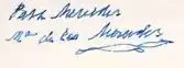 María de las Mercedes's signature