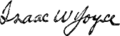 Isaac Wilson Joyce's signature