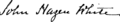 John Hazen White's signature