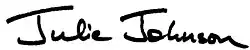 Julie Johnson's signature