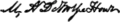 Mark Antony De Wolfe Howe's signature
