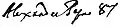 Alexander VIII's signature
