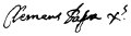 Clement X's signature