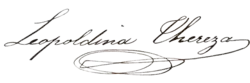 Princess Leopoldina's signature