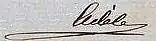 Signature of Queen Adelaide