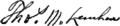 Thomas Mathias Lenihan's signature