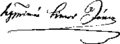 János Simor's signature