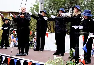 Choir performing at Wagstaffe