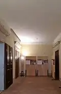 Historical information exhibition located in the vestibule