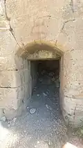 Sinap Castle, detail of the entrance gate in the southwest direction