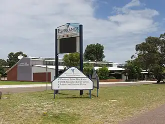 The library and part of the campus of Esperance Senior High School