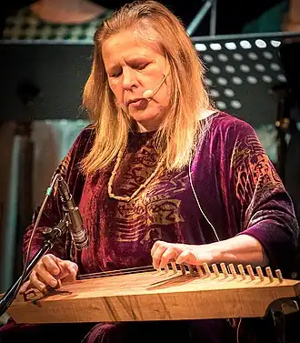 Sinikka Langeland at stage in 2016
