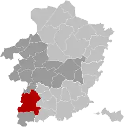 Location of Sint-Truiden in Limburg