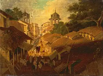 Street in Patna, 1825 (British, active in India)
