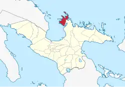 Map of Camarines Sur with Siruma highlighted