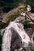 View of lower cascades above the bathing area