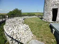 Wall of the cella.