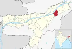 Location in Assam