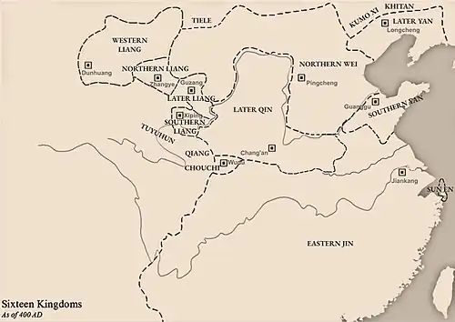 400 – Later Qin–Northern Wei confrontation