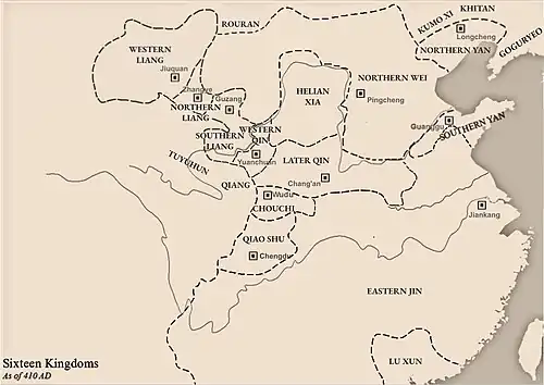 410 – Decline of Later Qin