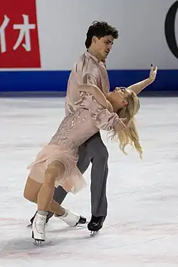 Piper Gilles and Paul Poirier at the 2023 Skate Canada International