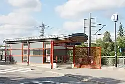 Station entrance at Skogås.