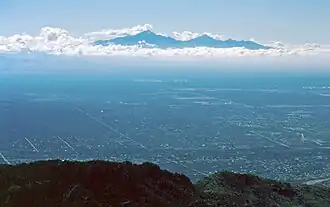View of "sky islands" from the Catalinas