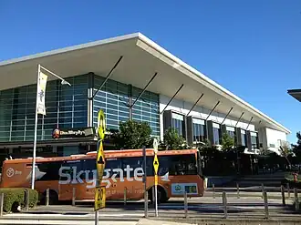 Skygate Village and bus