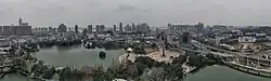 Skyline of Wuhu from Jinghu