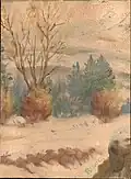 The Slope of Hills in Winter