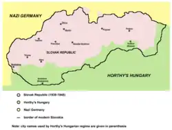 Image 17Tiso's independent Slovakia in 1941. (from History of Slovakia)