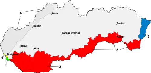 Image 15Territorial losses in 1938–39. (from History of Slovakia)