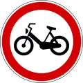 II-13 Road closed to mopeds.