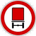 II-9.1 Road closed to vehicles carrying dangerous goods.