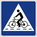 III-5 Cyclist crossing.