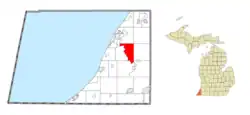 Location within Berrien County