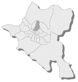 Location of Serdika within Sofia